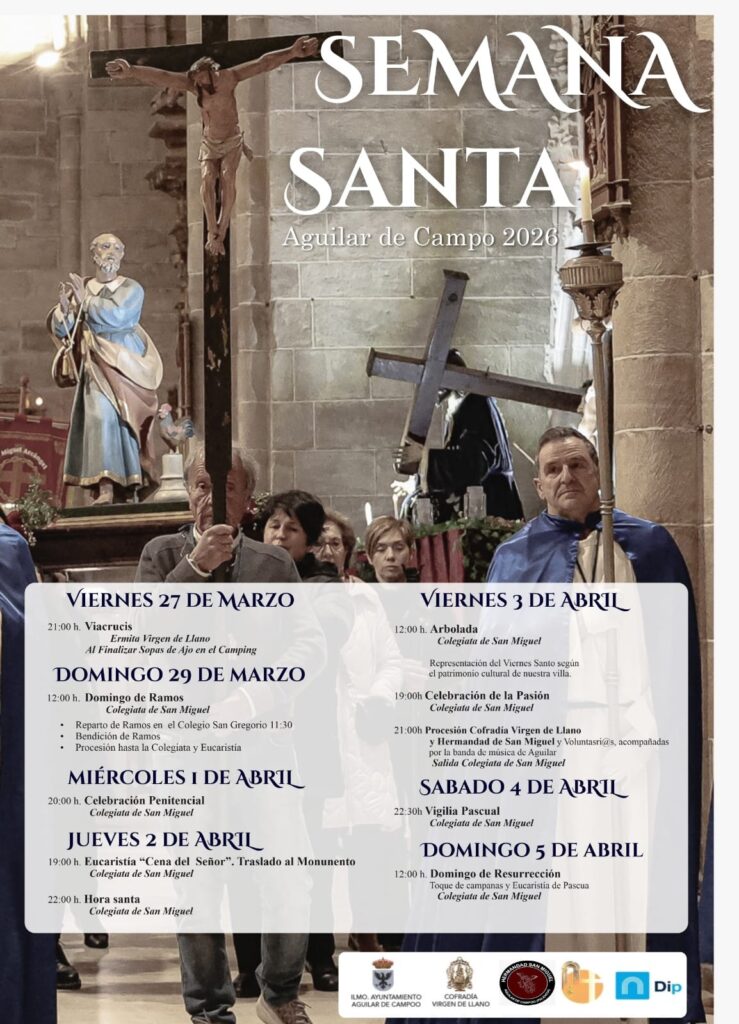 Cartel de Semana Santa en Aguilar de Campoo 2026